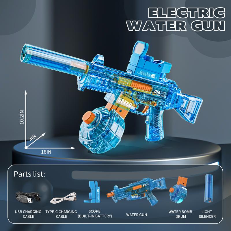 High-Capacity Electric WaterGun 2025 with Nightlight Mode