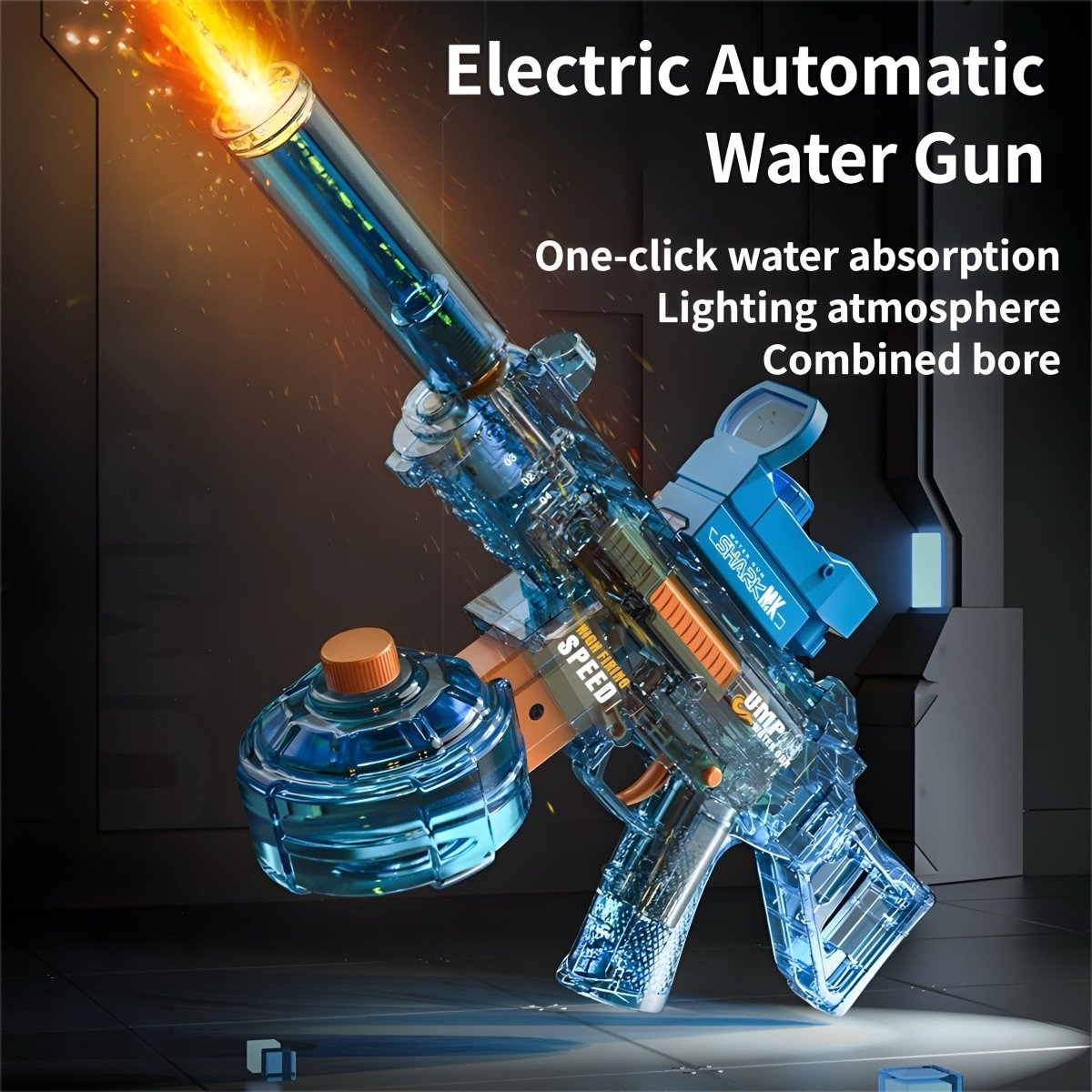 High-Capacity Electric WaterGun 2025 with Nightlight Mode