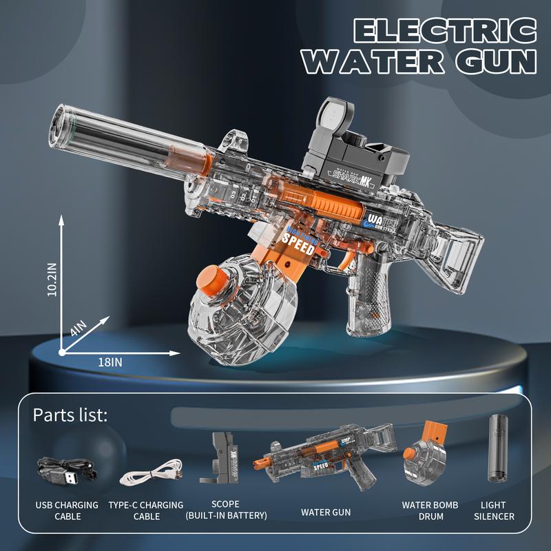 High-Capacity Electric WaterGun 2025 with Nightlight Mode