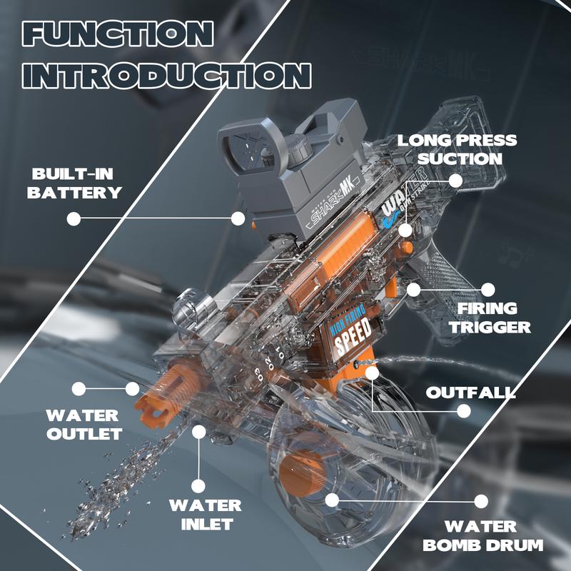 High-Capacity Electric WaterGun 2025 with Nightlight Mode