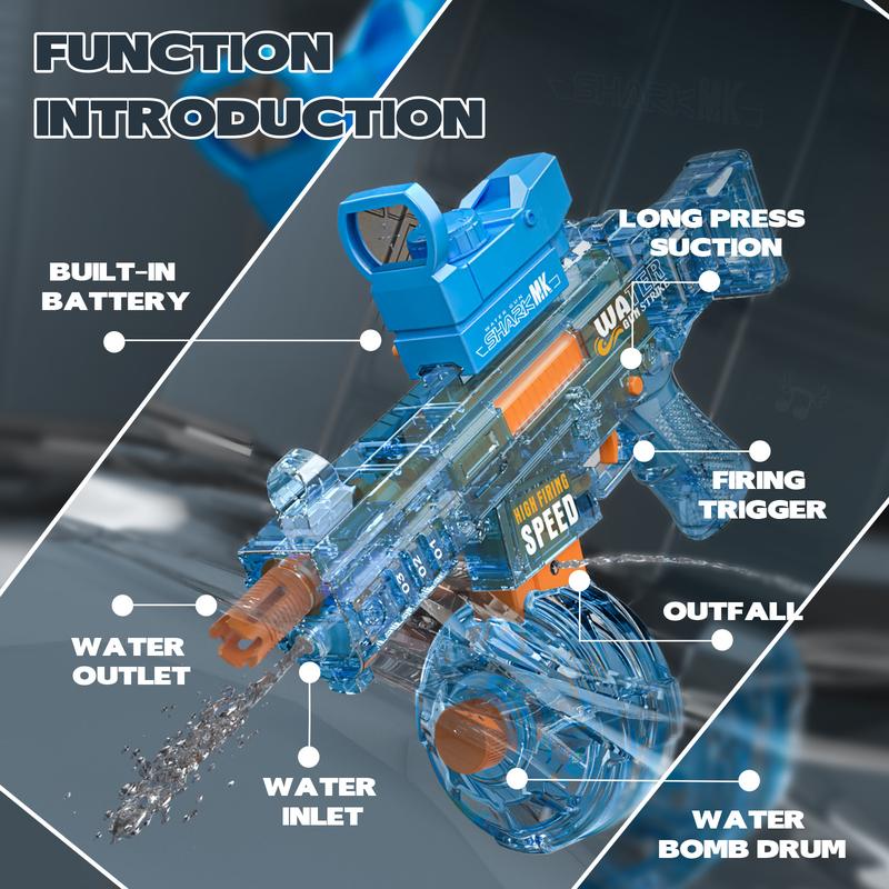 High-Capacity Electric WaterGun 2025 with Nightlight Mode