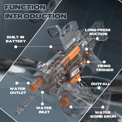 High-Capacity Electric WaterGun 2025 with Nightlight Mode